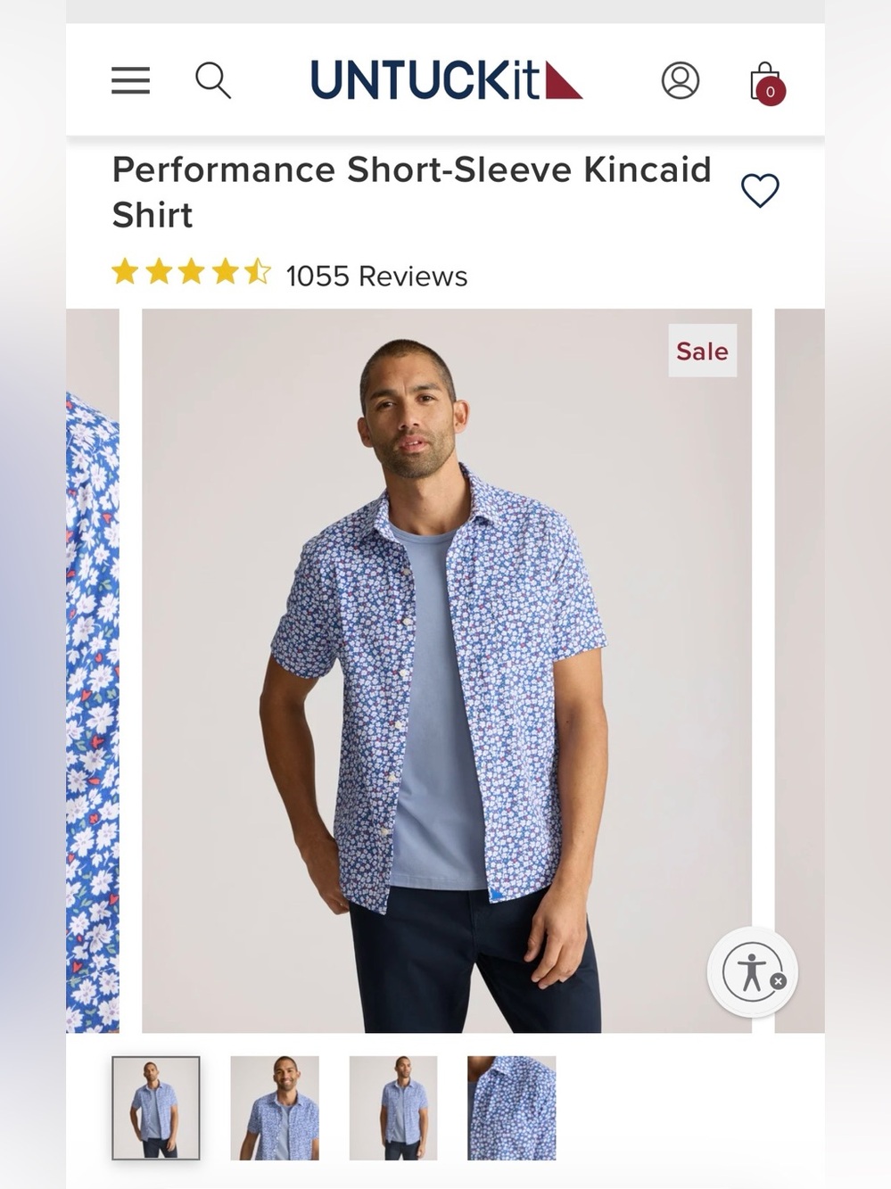 Men's Floral Button-Down Shirt